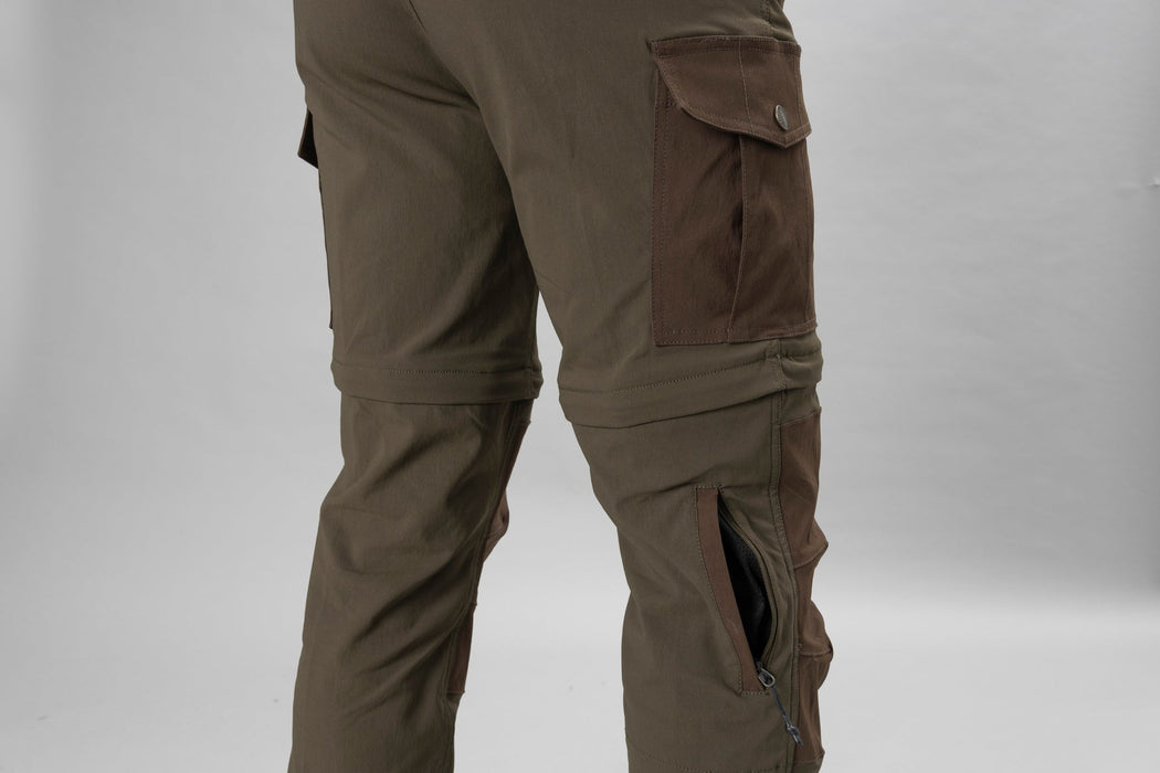 Birch Zip-off-Hose Kieferngrün/Demitasse-Braun - Seeland