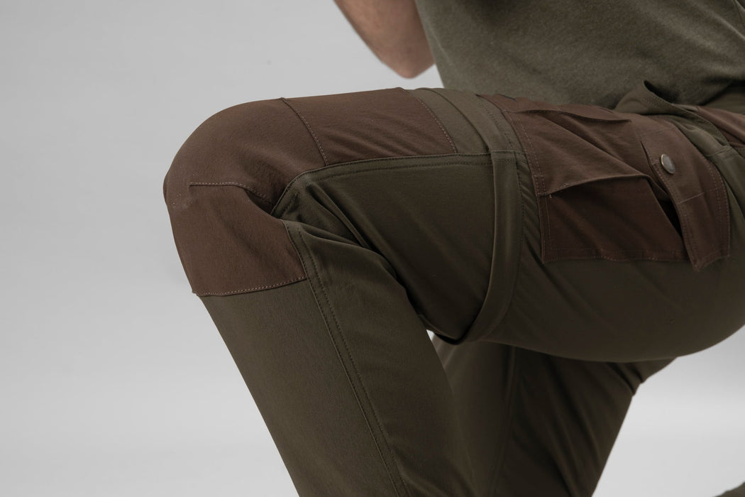 Birch Zip-off-Hose Kieferngrün/Demitasse-Braun - Seeland