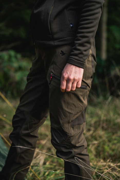 Lärchen-Stretchhose für Damen Tannengrün / Schokoladentorte - Seeland
