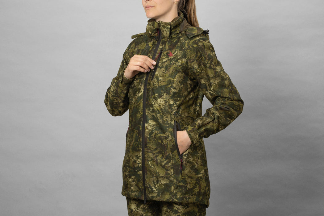 Verfügbare Damen-Camouflagejacke InVis MPC grün - Seeland