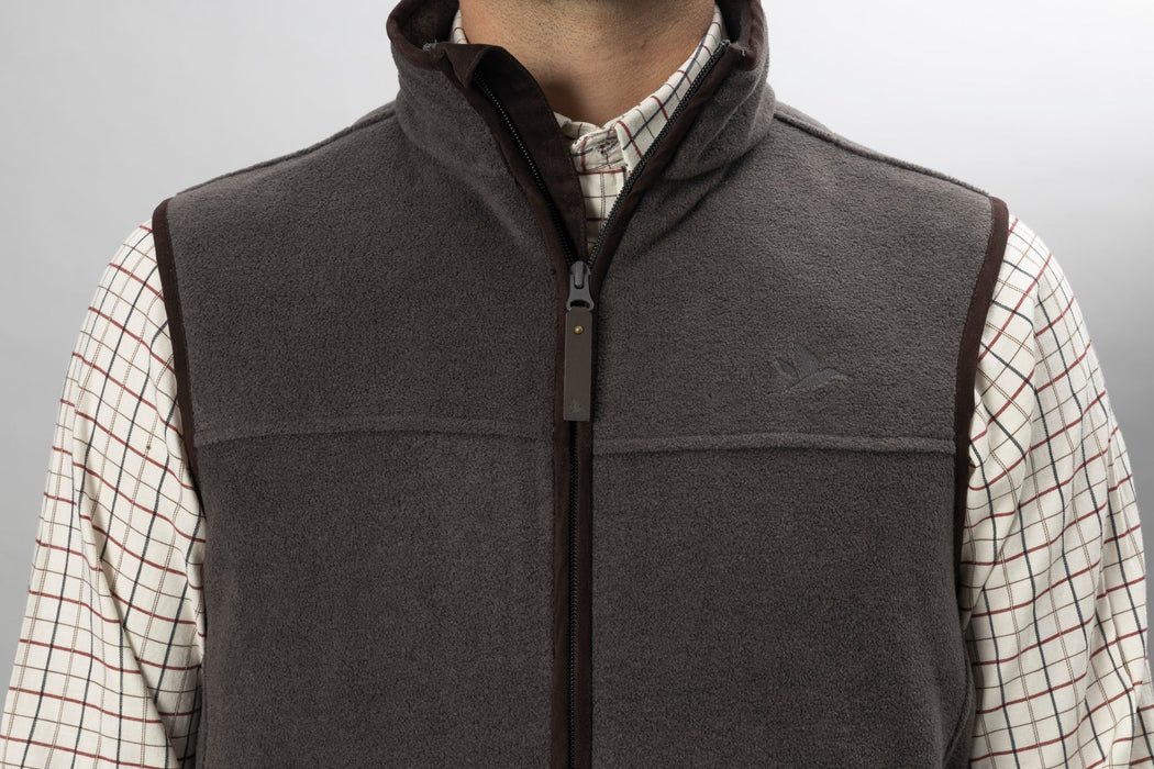 Woodcock Earl Fleece Weste – Dunkelgrau Melange – Seeland