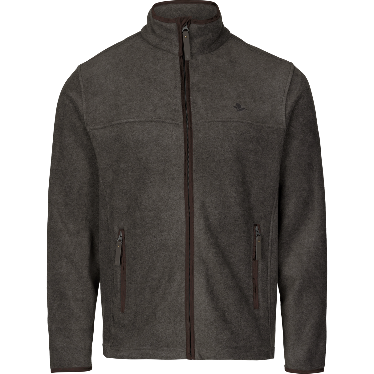 Woodcock Earl Fleece Jacke Dark Grey Melange - Seeland