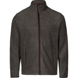 Woodcock Earl Fleece Jacke Dark Grey Melange - Seeland