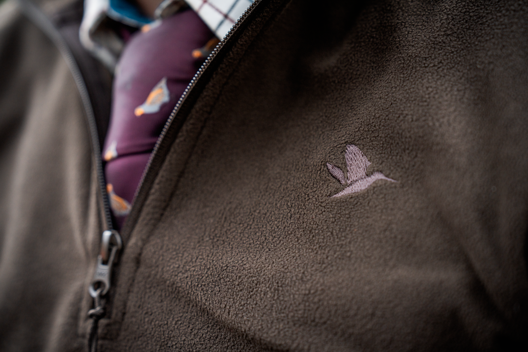 Halbzip-Pullover in Dark Brown – Seeland