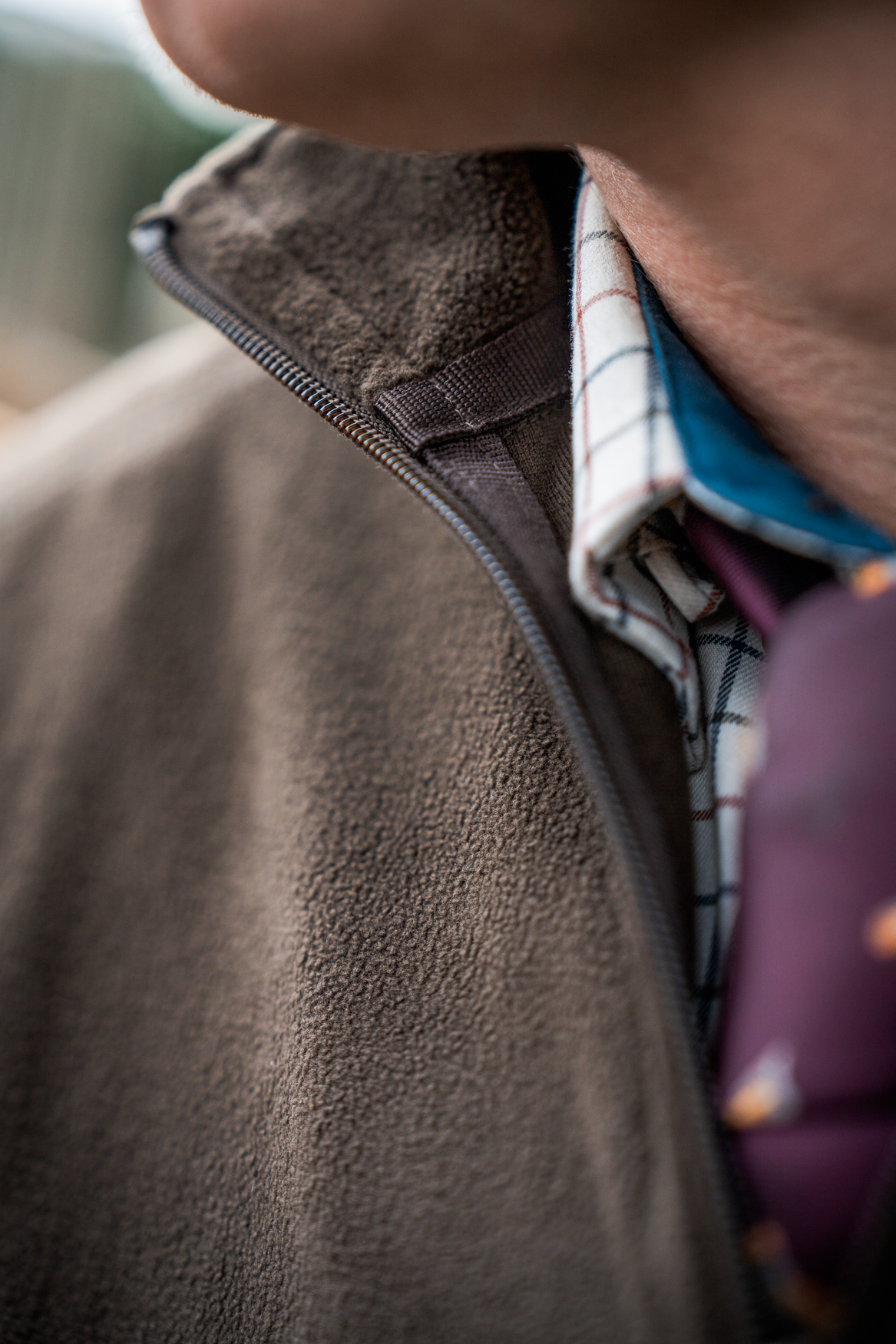 Halbzip-Pullover in Dark Brown – Seeland
