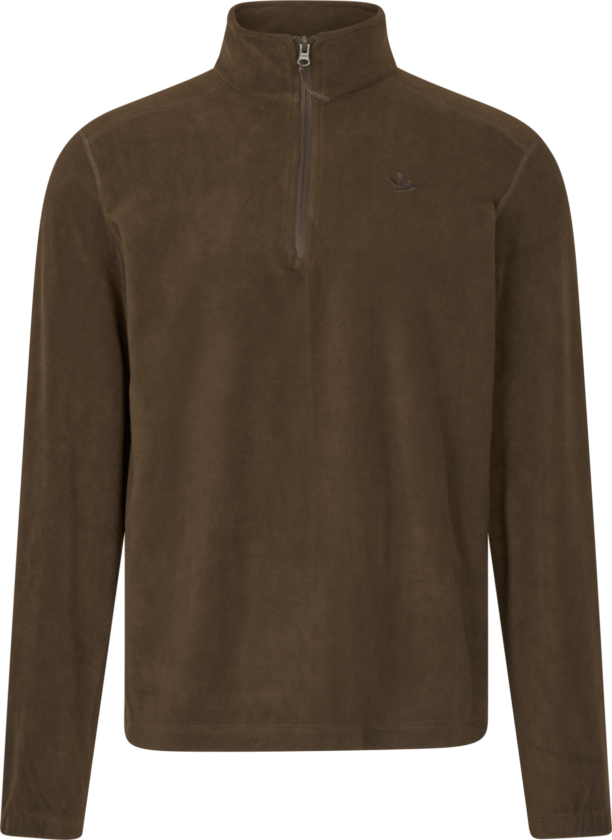 Halbzip-Pullover in Dark Brown – Seeland