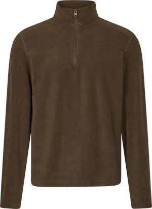 Halbzip-Pullover in Dark Brown – Seeland