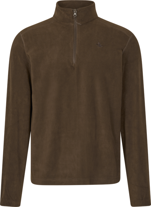 Halbzip-Pullover in Dark Brown – Seeland