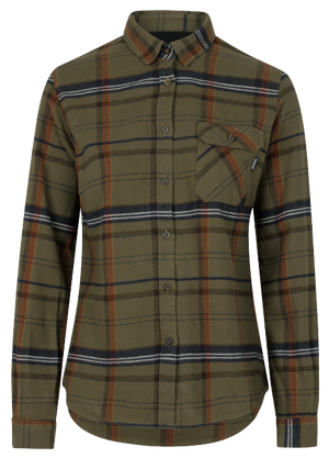 Skye Flanellhemd für Damen Grape Leaf/Terracotta Check - Seeland