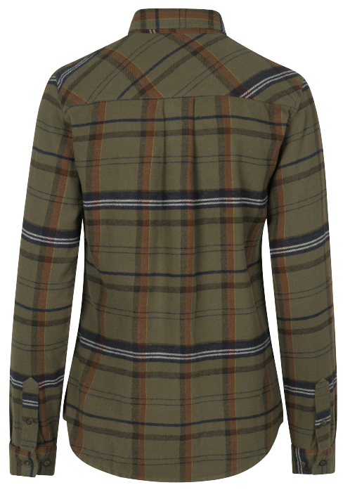 Skye Flanellhemd für Damen Grape Leaf/Terracotta Check - Seeland