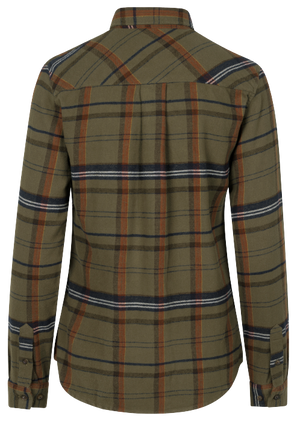 Skye Flanellhemd für Damen Grape Leaf/Terracotta Check - Seeland