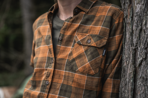 Skye Flanellhemd für Damen - Grizzly Brown/Terracotta Check - Seeland