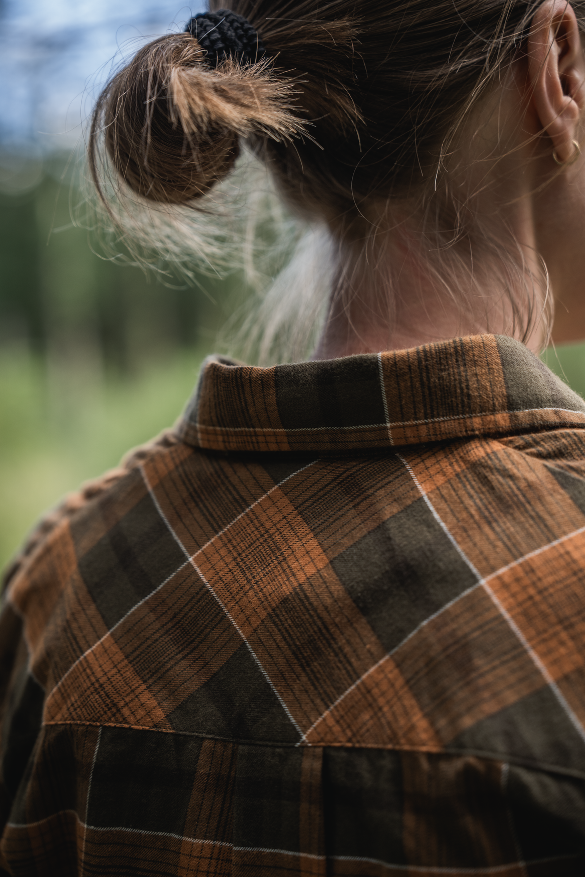 Skye Flanellhemd für Damen - Grizzly Brown/Terracotta Check - Seeland