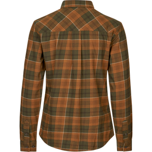 Skye Flanellhemd für Damen - Grizzly Brown/Terracotta Check - Seeland