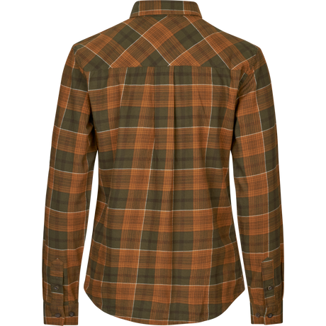 Skye Flanellhemd für Damen - Grizzly Brown/Terracotta Check - Seeland