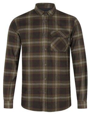 Glen Flannel Hemd - Pine green check - Seeland