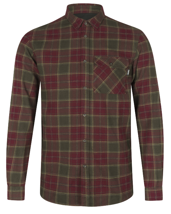Glen Flannel Hemd - Roter Waldkaro - Seeland
