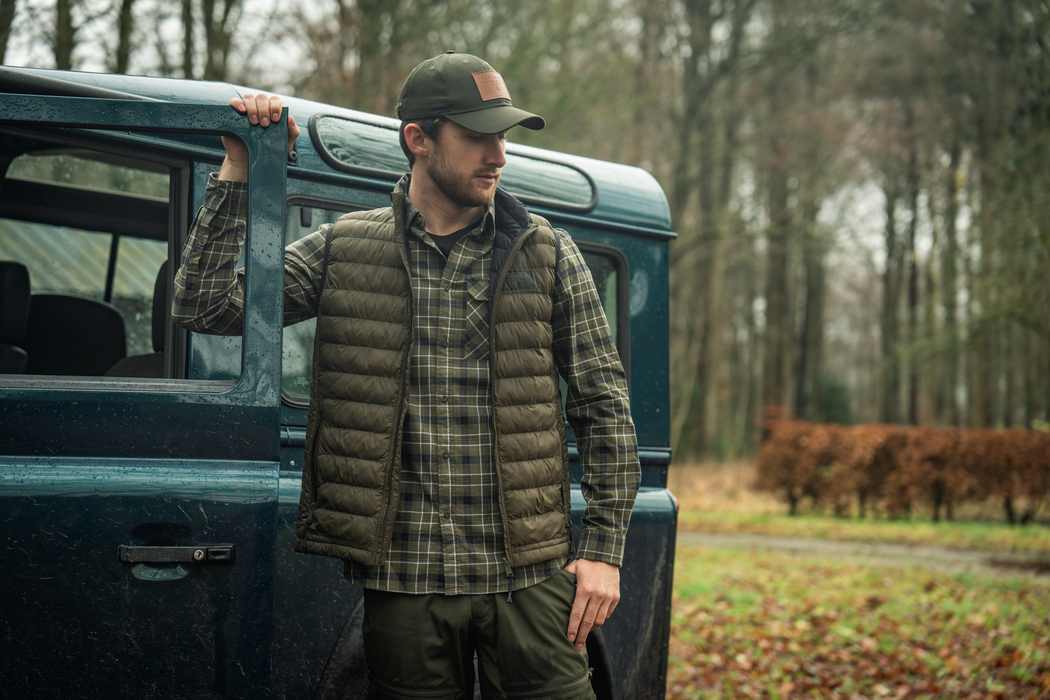 Flanellhemd - Grape Leaf/Dark Navy Check – Seeland