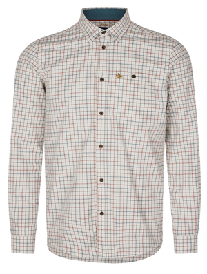 Oxford Shooting Hemd - Grape Leaf/Terracotta Check - Seeland