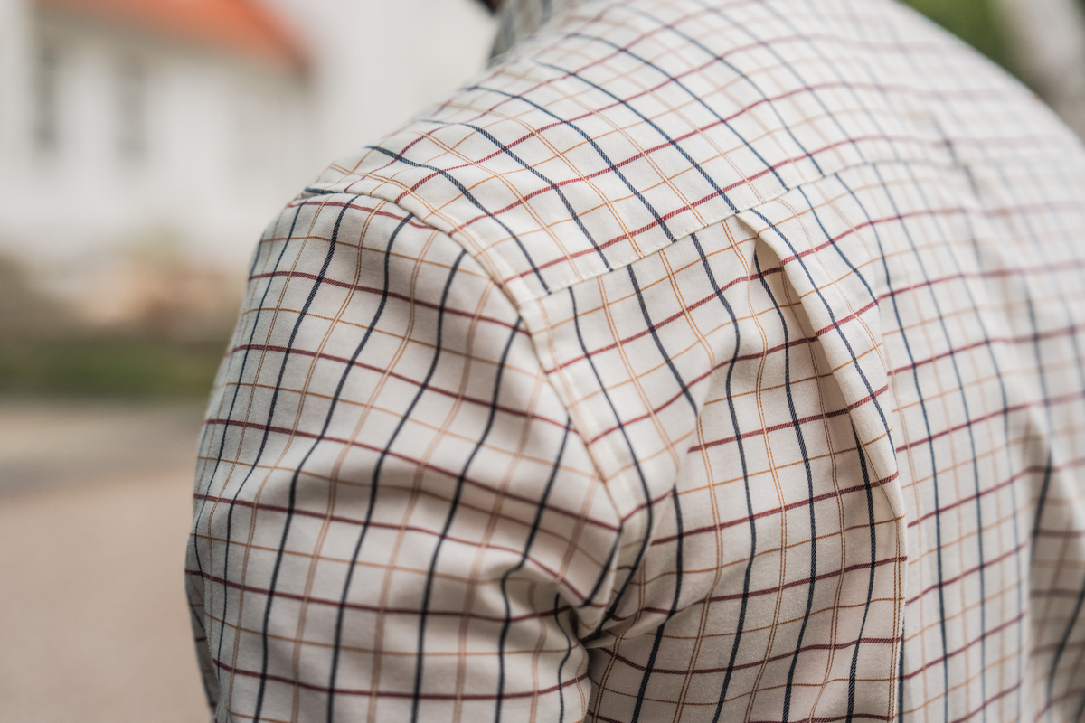 Oxford Schießhemd - Classic Blue/Merlot Check – Seeland