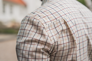 Oxford Schießhemd - Classic Blue/Merlot Check – Seeland