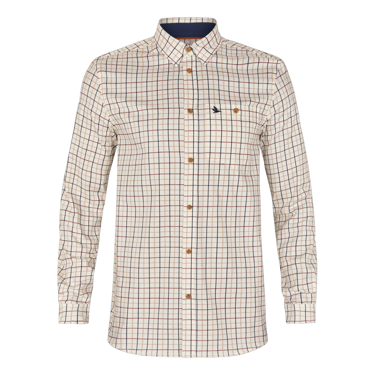 Oxford Schießhemd - Classic Blue/Merlot Check – Seeland