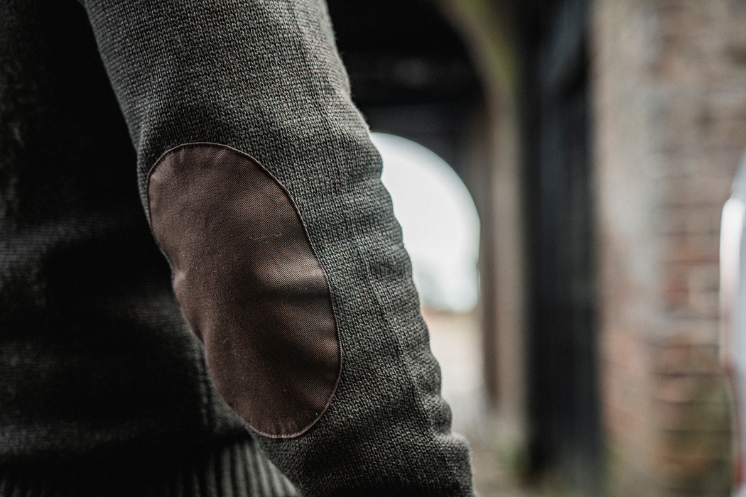 Gestrickte Windjacke Dunkelbraun – Seeland