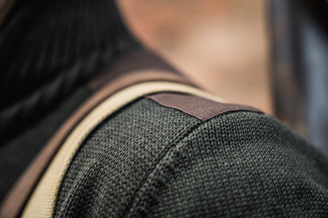 Gestrickte Windjacke Dunkelbraun – Seeland