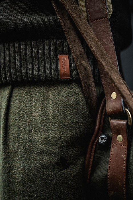 Gestrickte Windjacke Dunkelbraun – Seeland