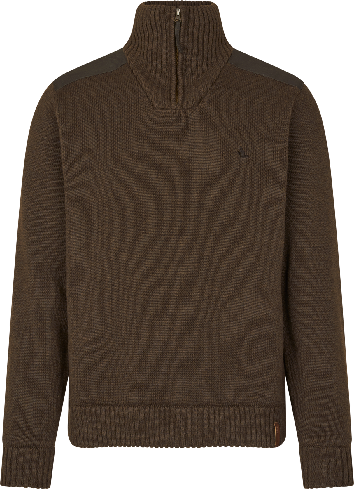 Gestrickte Windjacke Dunkelbraun – Seeland