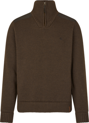 Gestrickte Windjacke Dunkelbraun – Seeland