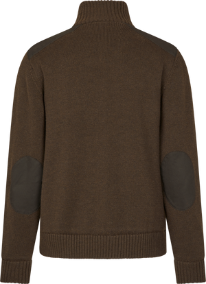 Gestrickte Windjacke Dunkelbraun – Seeland
