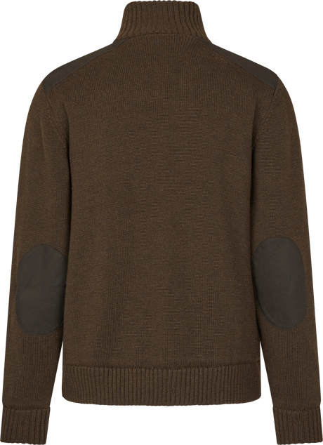 Gestrickte Windjacke Dunkelbraun – Seeland