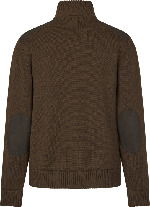 Gestrickte Windjacke Dunkelbraun – Seeland