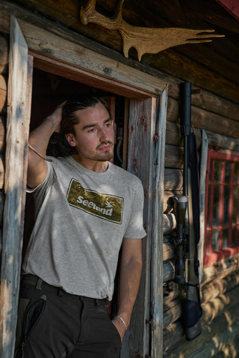 Falcon T-Shirt Dunkelgrau Melange - Seeland