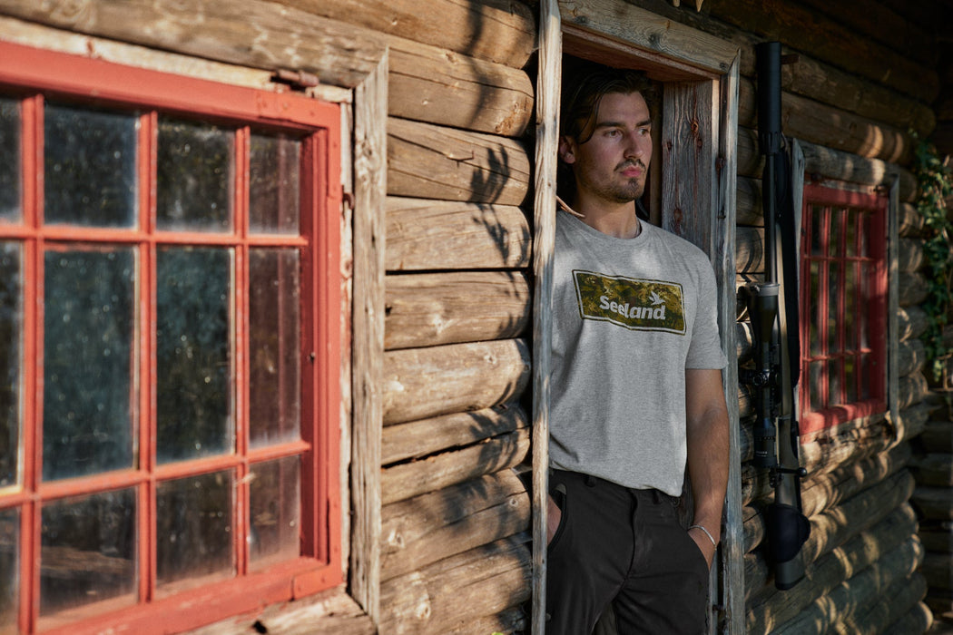 Falcon T-Shirt Dunkelgrau Melange - Seeland