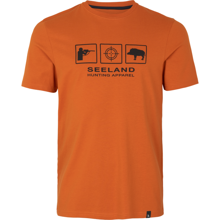 Lanner T-Shirt – Melange Gold Flame – Seeland