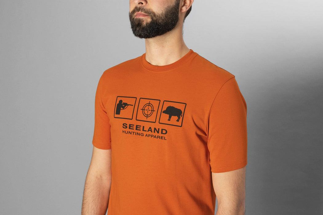 Lanner T-Shirt – Melange Gold Flame – Seeland