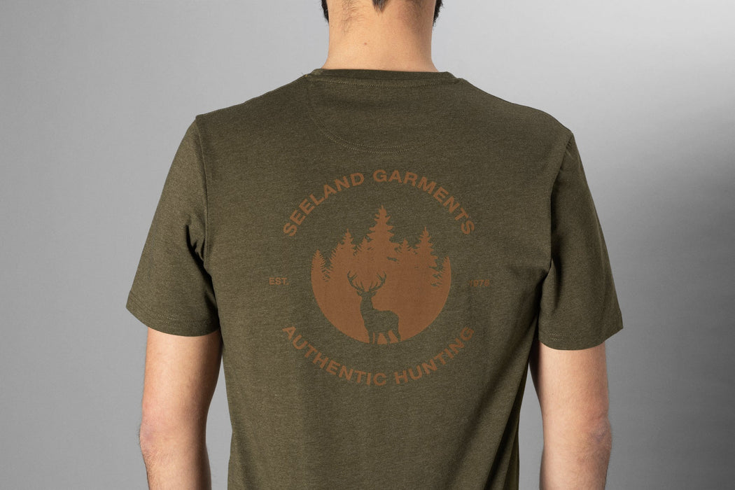 Saker T-Shirt - Kieferngrün meliert - Seeland