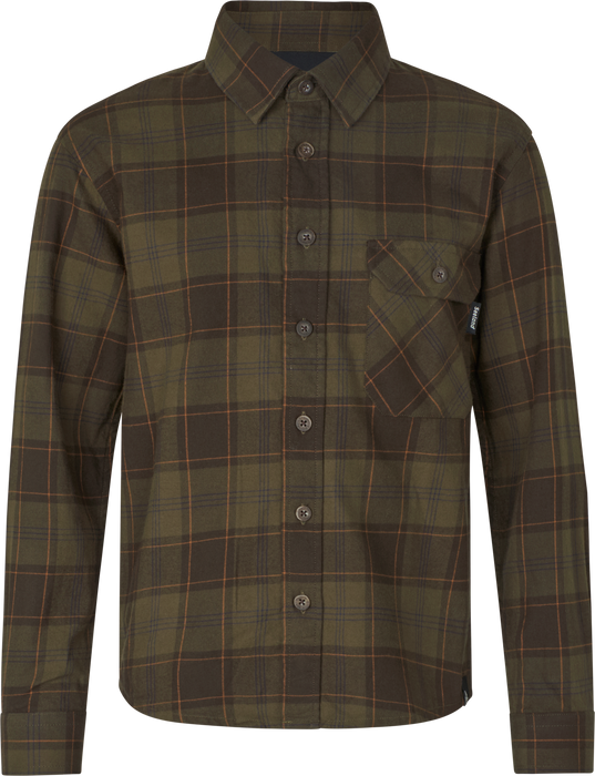 Flanellhemd - Pine Green/Dark Navy Check - Glen Junior – Seeland