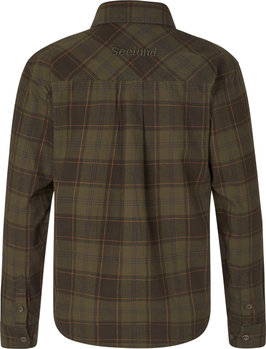 Flanellhemd - Pine Green/Dark Navy Check - Glen Junior – Seeland