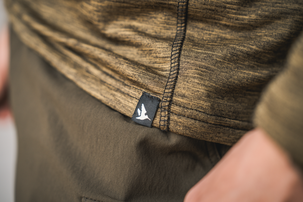 Peak T-Shirt Military Olive Melange - Seeland