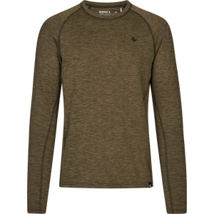 Peak T-Shirt Military Olive Melange - Seeland
