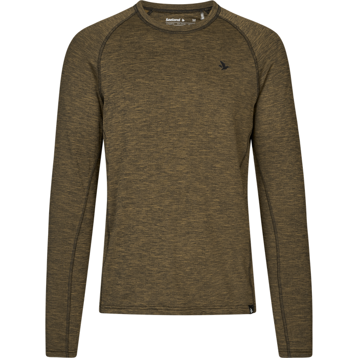 Peak T-Shirt Military Olive Melange - Seeland