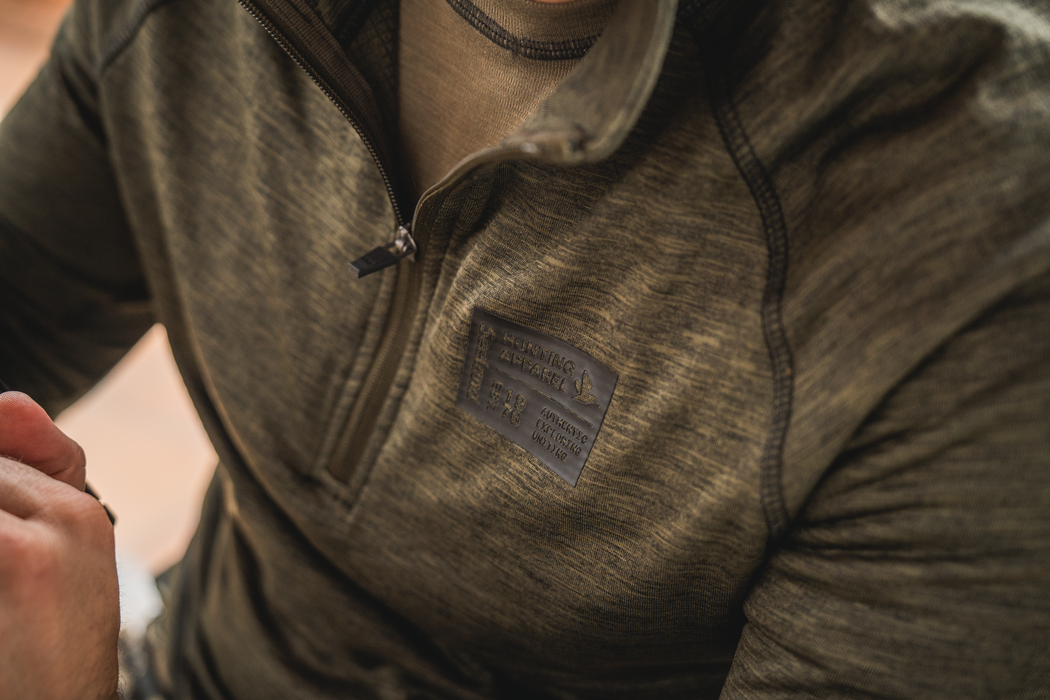 Peak Half Zip Pine green melange - Seeland