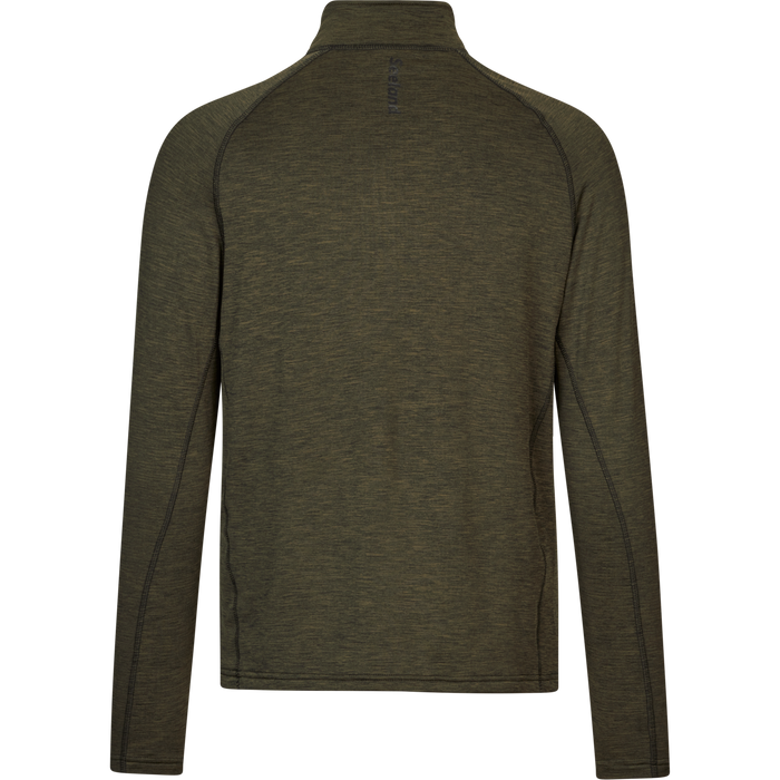 Peak Half Zip Pine green melange - Seeland