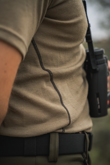 Apex Merino T-Shirt Pine green - Seeland