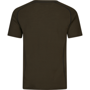 Apex Merino T-Shirt Pine green - Seeland
