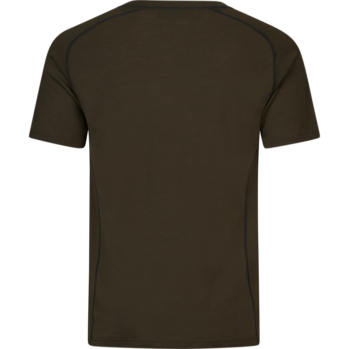 Apex Merino T-Shirt Pine green - Seeland
