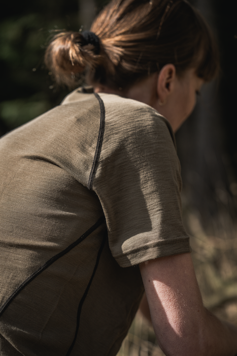 Apex Aia Merino-T-Shirt Covert Green - Seeland